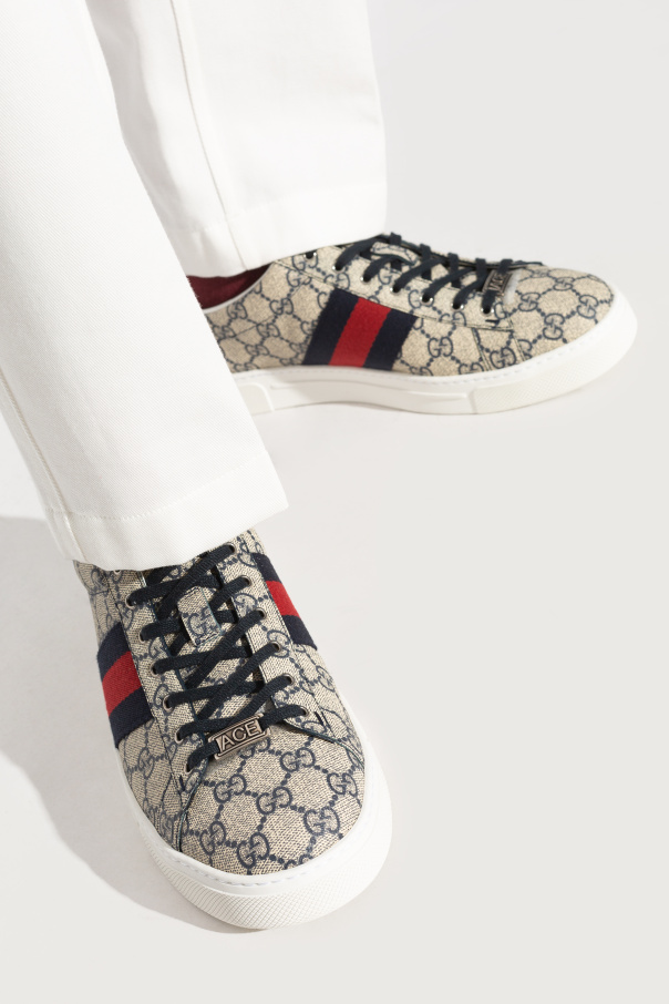 Gucci cream trainers online